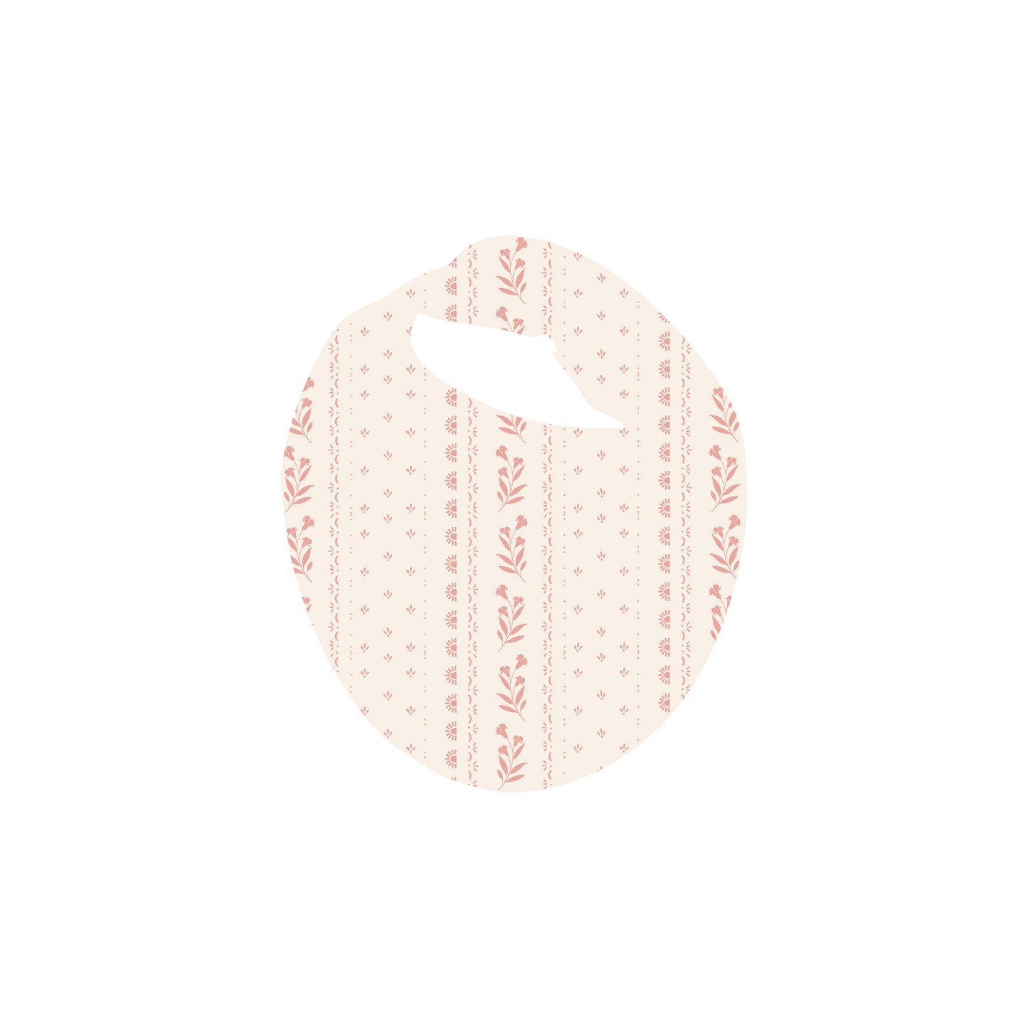 The Printed Bib - Pink Tapestry