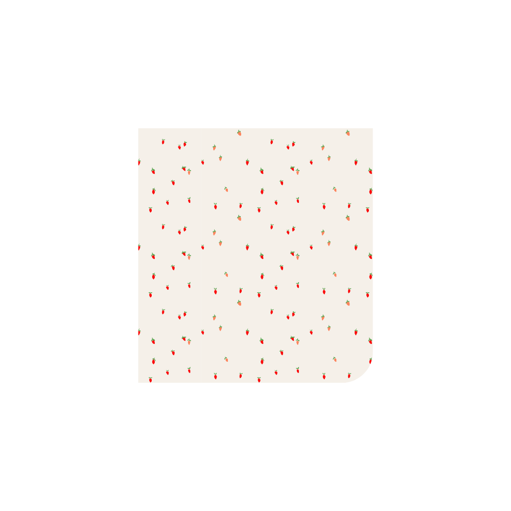 The Printed Blanket - Berry Red