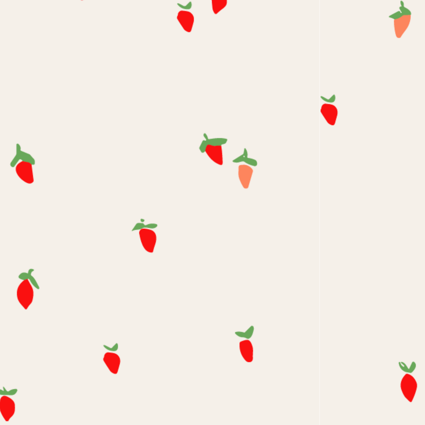 The Printed Hat - Berry Red