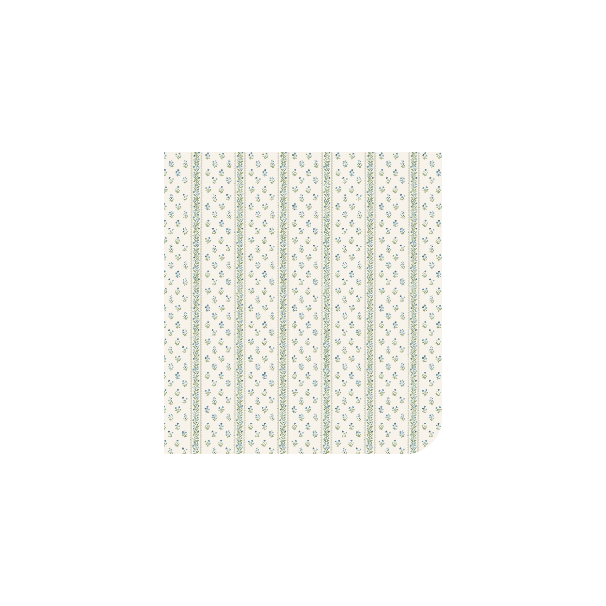 The Printed Blanket - Lux Blue Pointelle