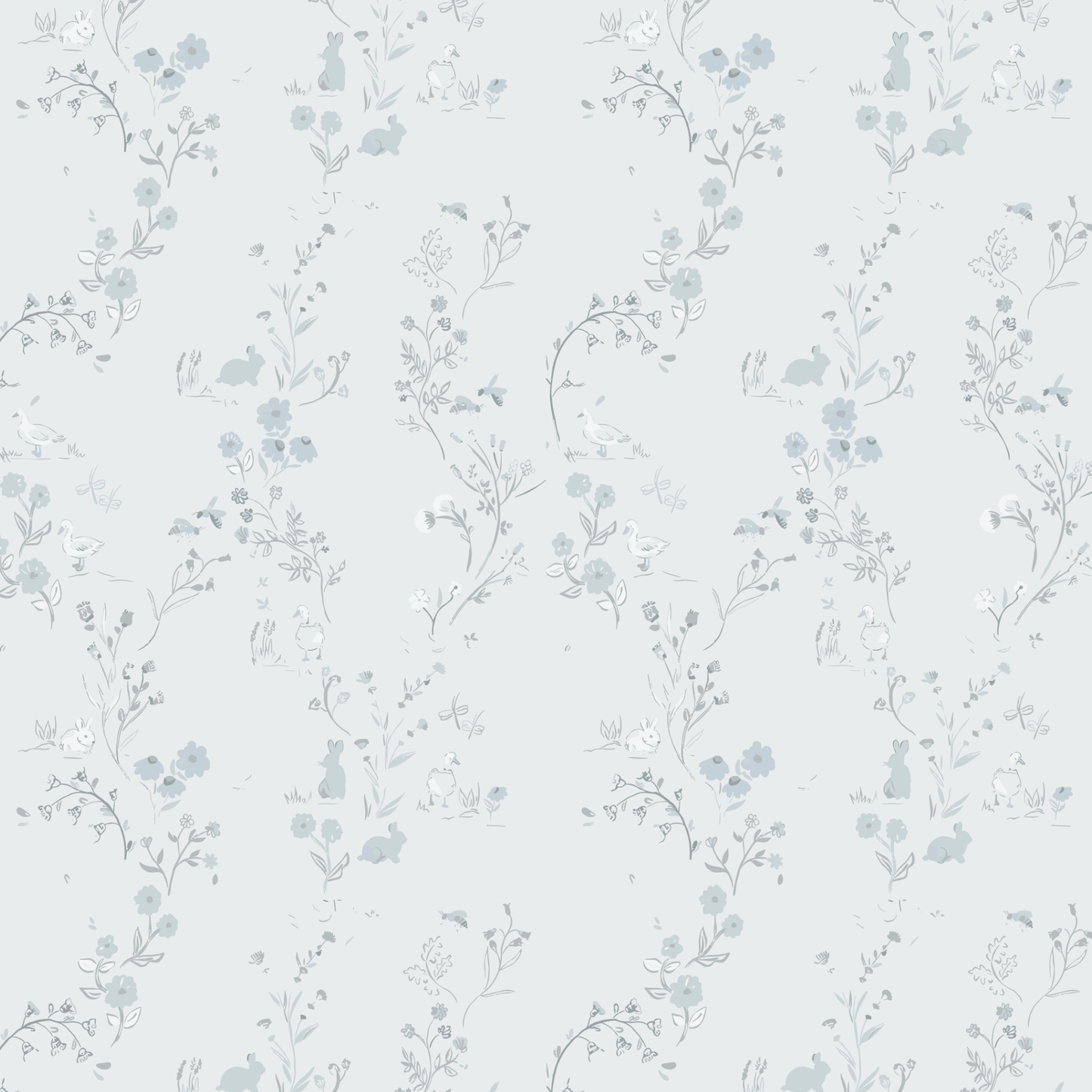 The Printed Bib - Joy Blue