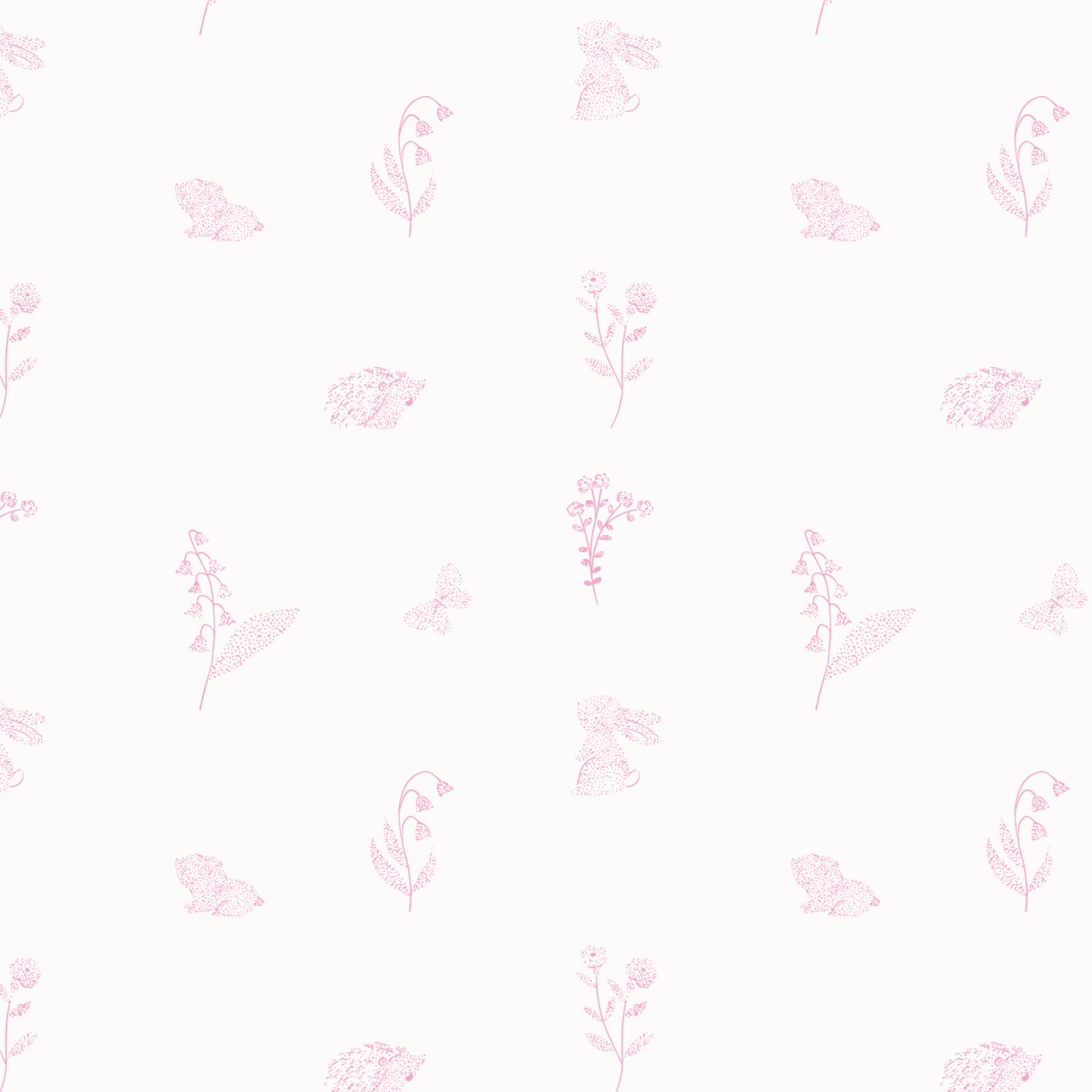 The Printed Bib - Meadow Pink