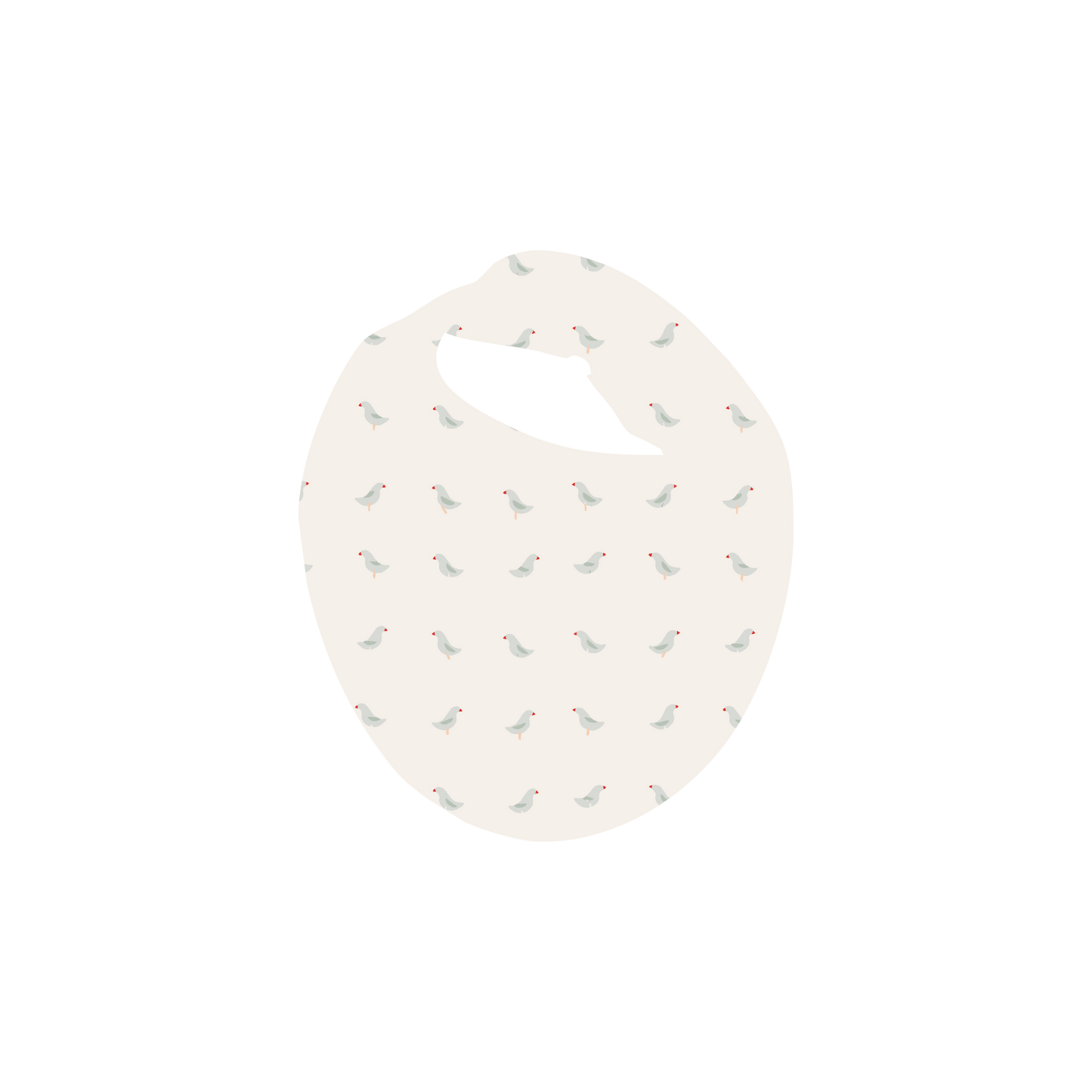 The Printed Bib - Soft Bird