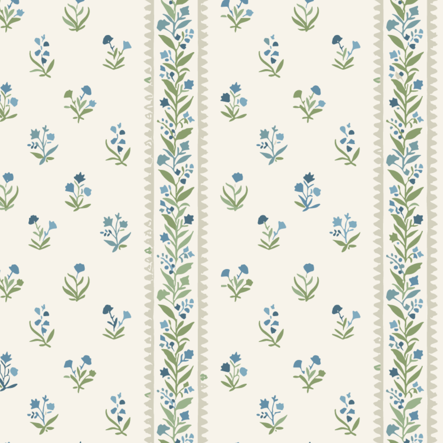 The Printed Hat - Lux Blue Pointelle