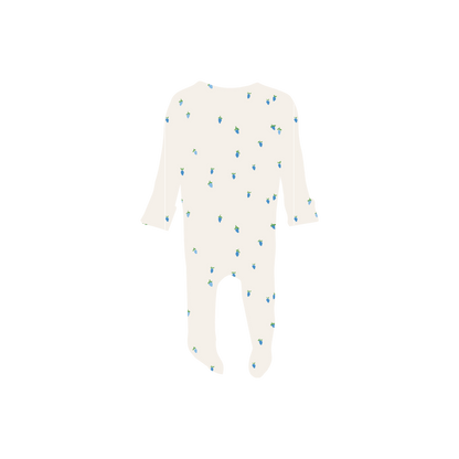 The Printed Romper - Rasberry
