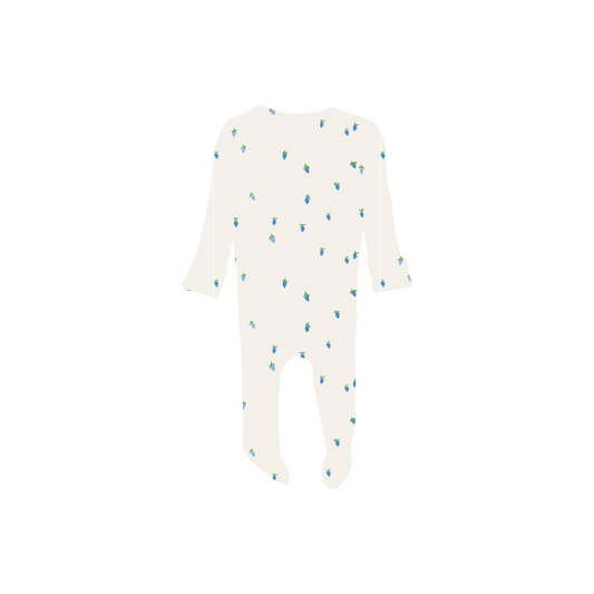 The Printed Romper - Rasberry