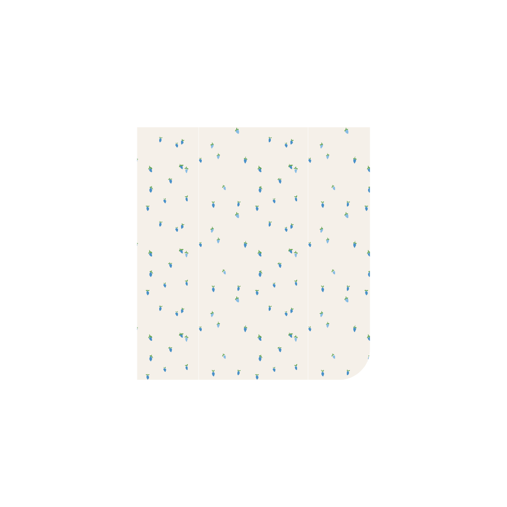 The Printed Blanket - Rasberry Blue