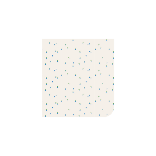 The Printed Blanket - Rasberry Blue