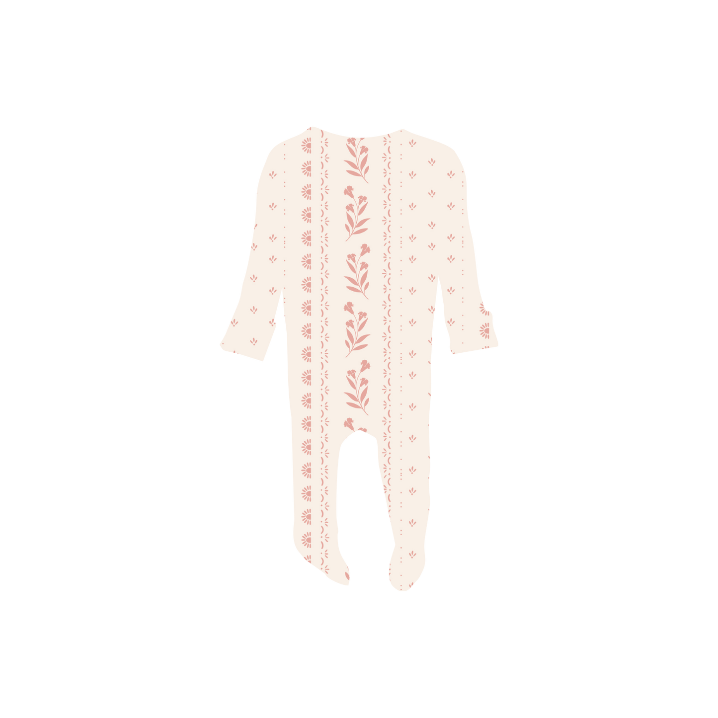 The Printed Romper - Pink Tapestry