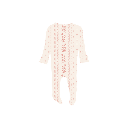 The Printed Romper - Pink Tapestry