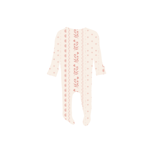 The Printed Romper - Pink Tapestry