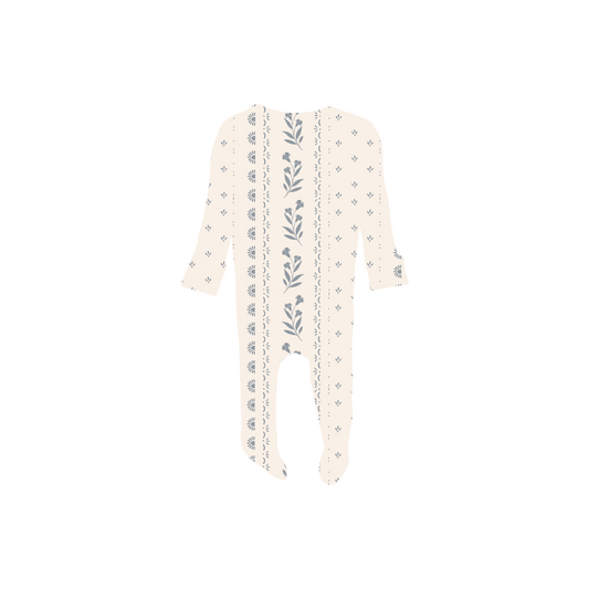 The Printed Romper - Blue Tapestry