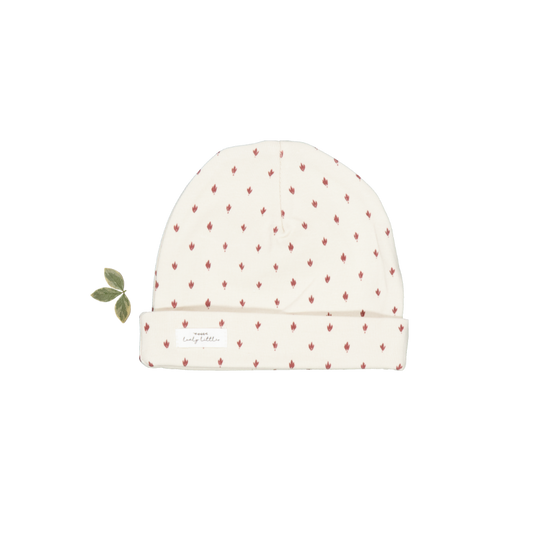 The Printed Hat - Burgundy Damask