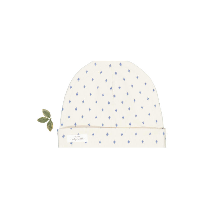 The Printed Hat - Blue Damask