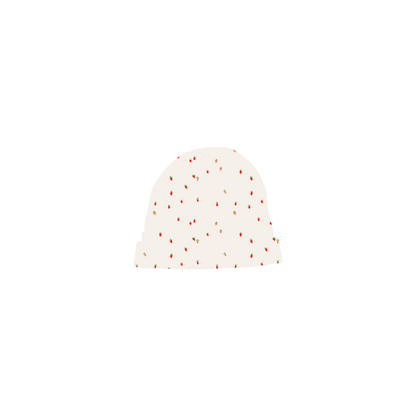 The Printed Hat - Berry Red