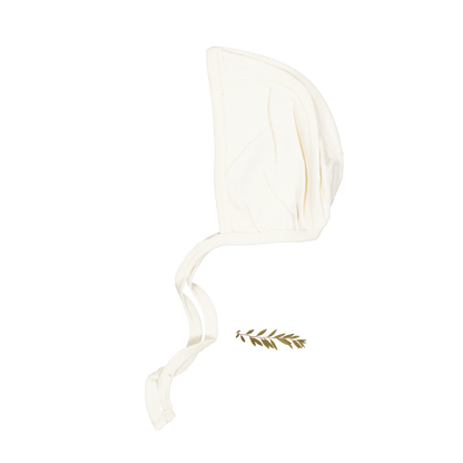 The Pointelle Bonnet - Oatmilk