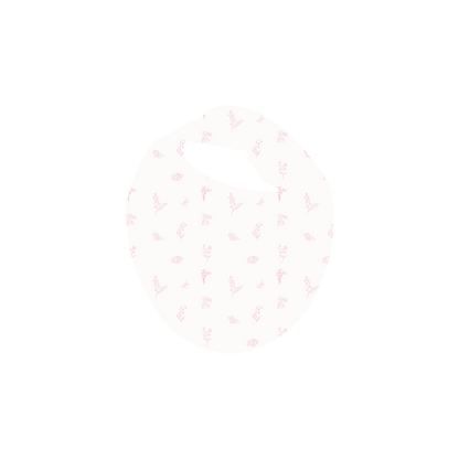 The Printed Bib - Meadow Pink