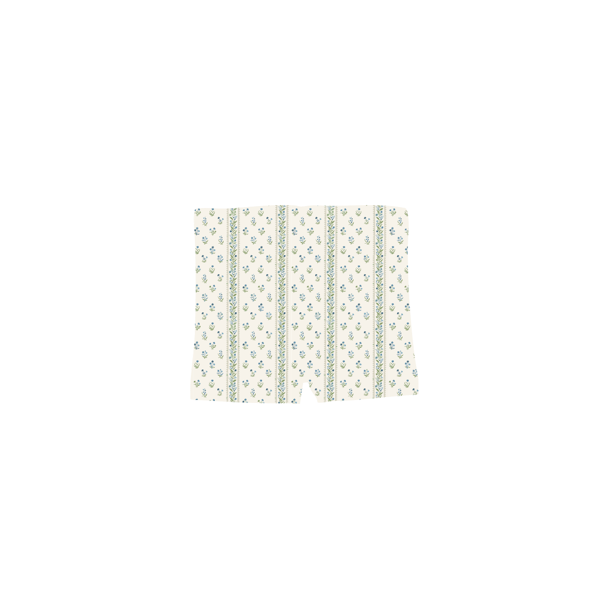 The Printed Short - Lux Blue Pointelle