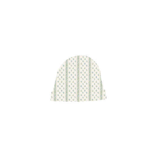 The Printed Hat - Lux Blue Pointelle