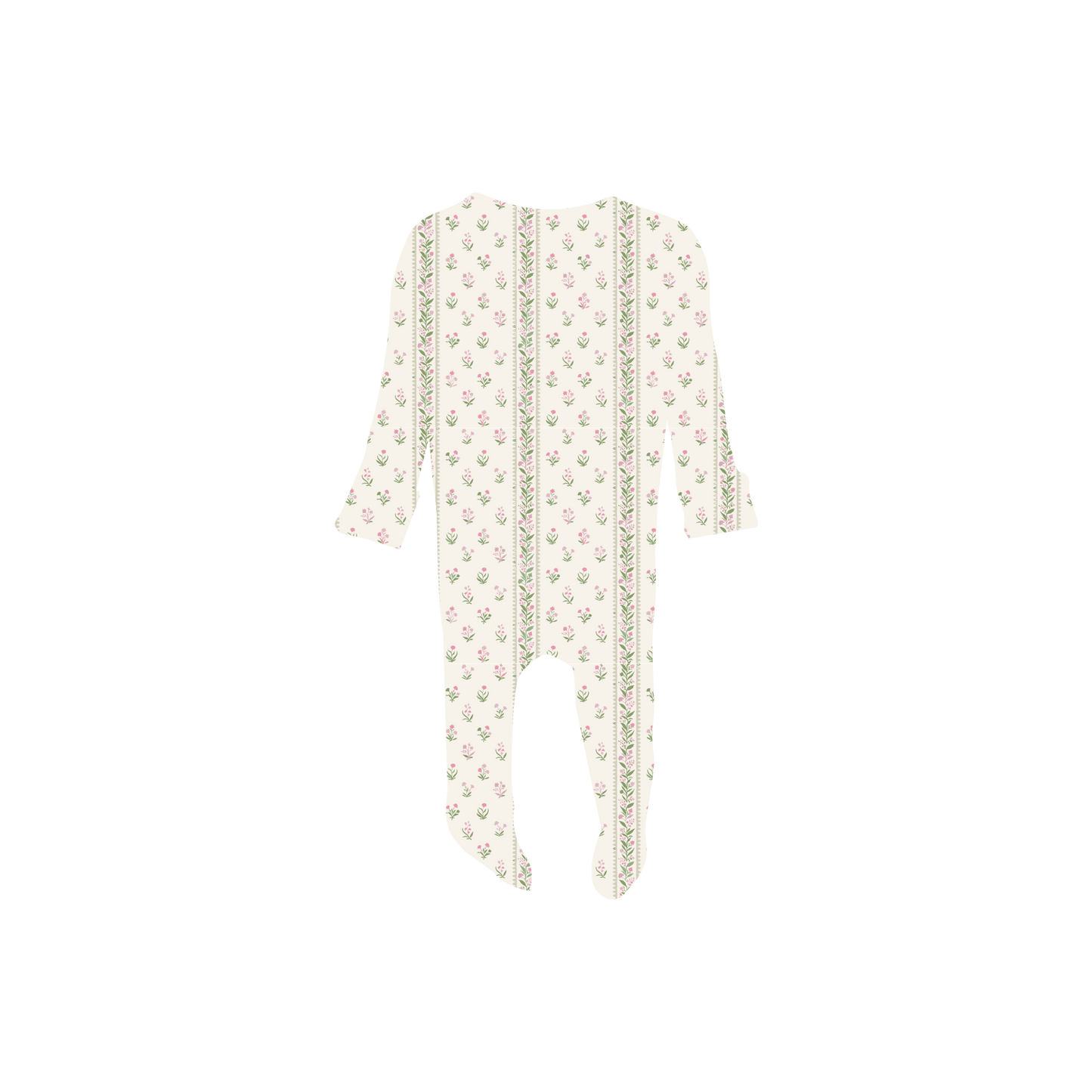 The Printed Romper - Lux Pink Pointelle