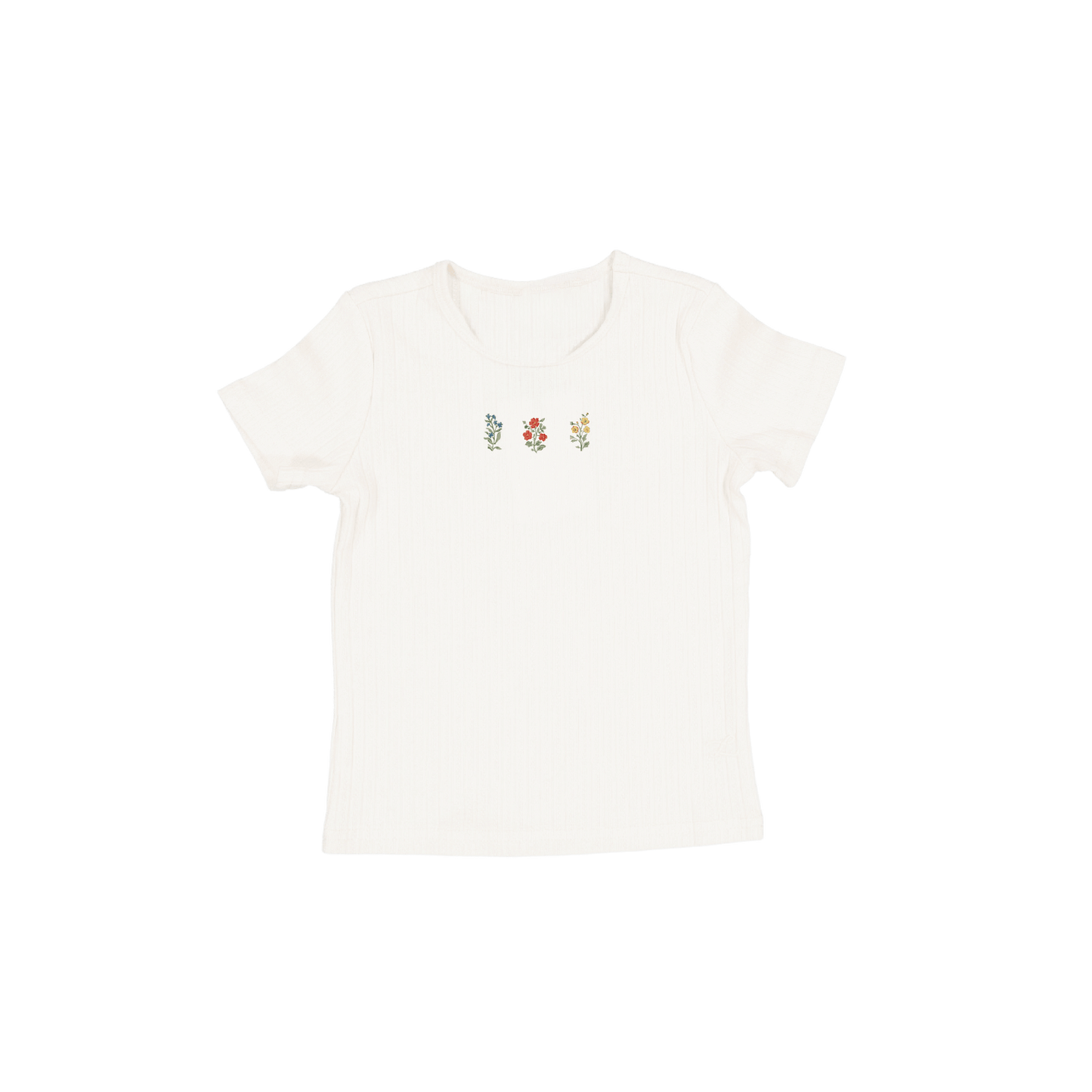 The Embroidered Short Sleeve Tee - Esme