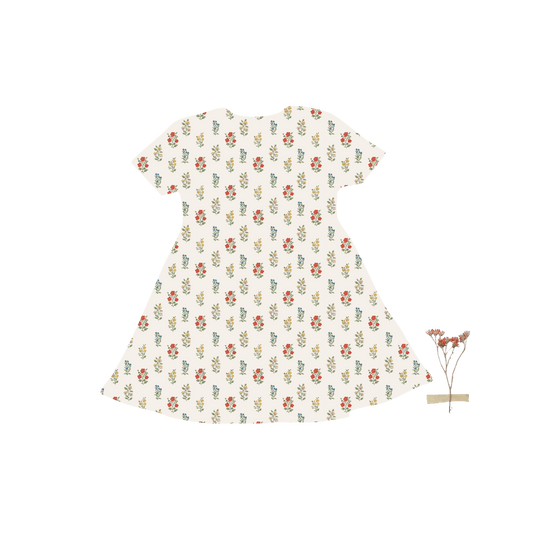The Printed Short Sleeve Dress - Esme