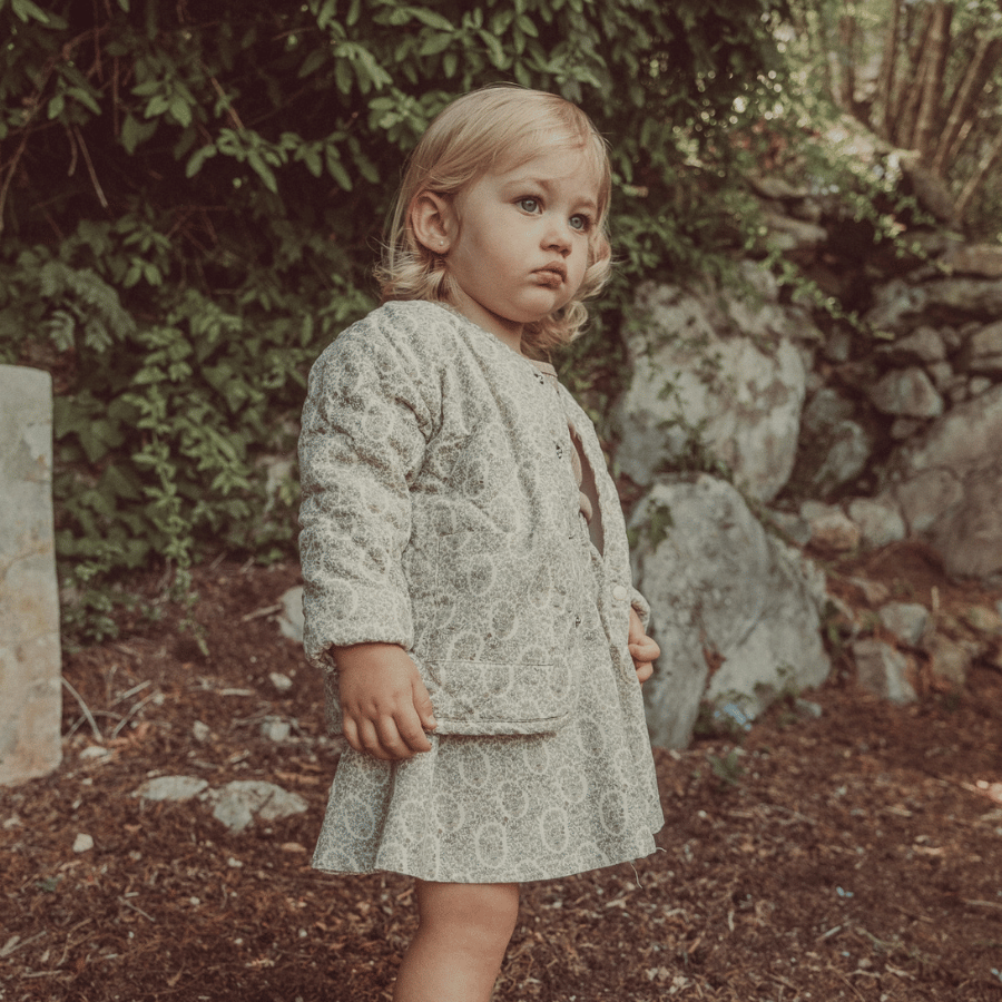 The Corduroy Skirt - Lila Floral
