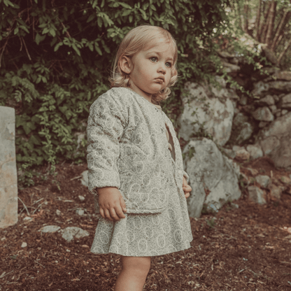 The Corduroy Skirt - Lila Floral