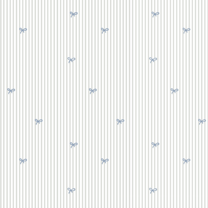 The Printed Bib - Blue Bow