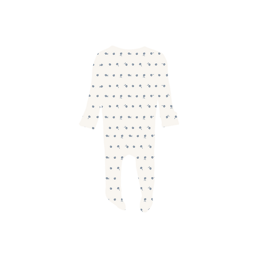 The Printed Romper - Mia Blue