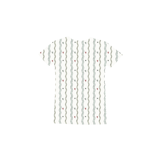 The Printed Short Sleeve Tee - Meri Sea