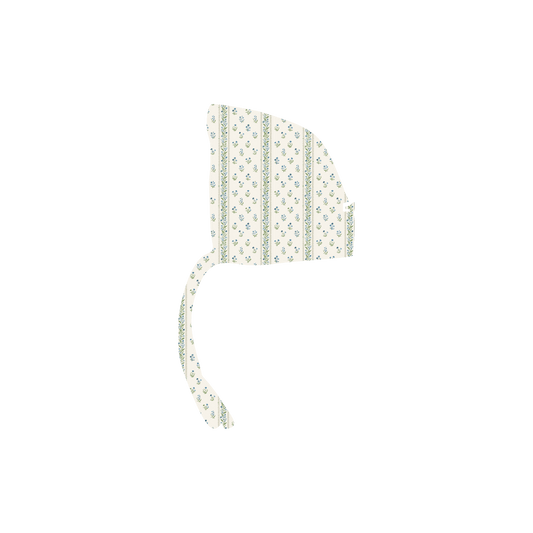 The Printed Bonnet - Lux Blue Pointelle