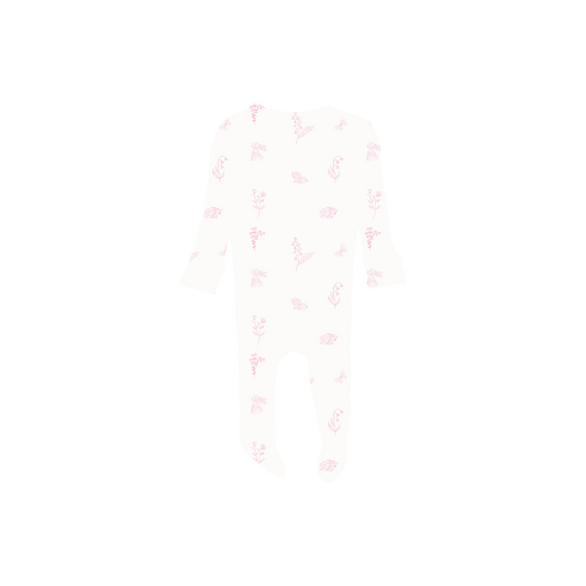 The Printed Romper - Meadow Pink