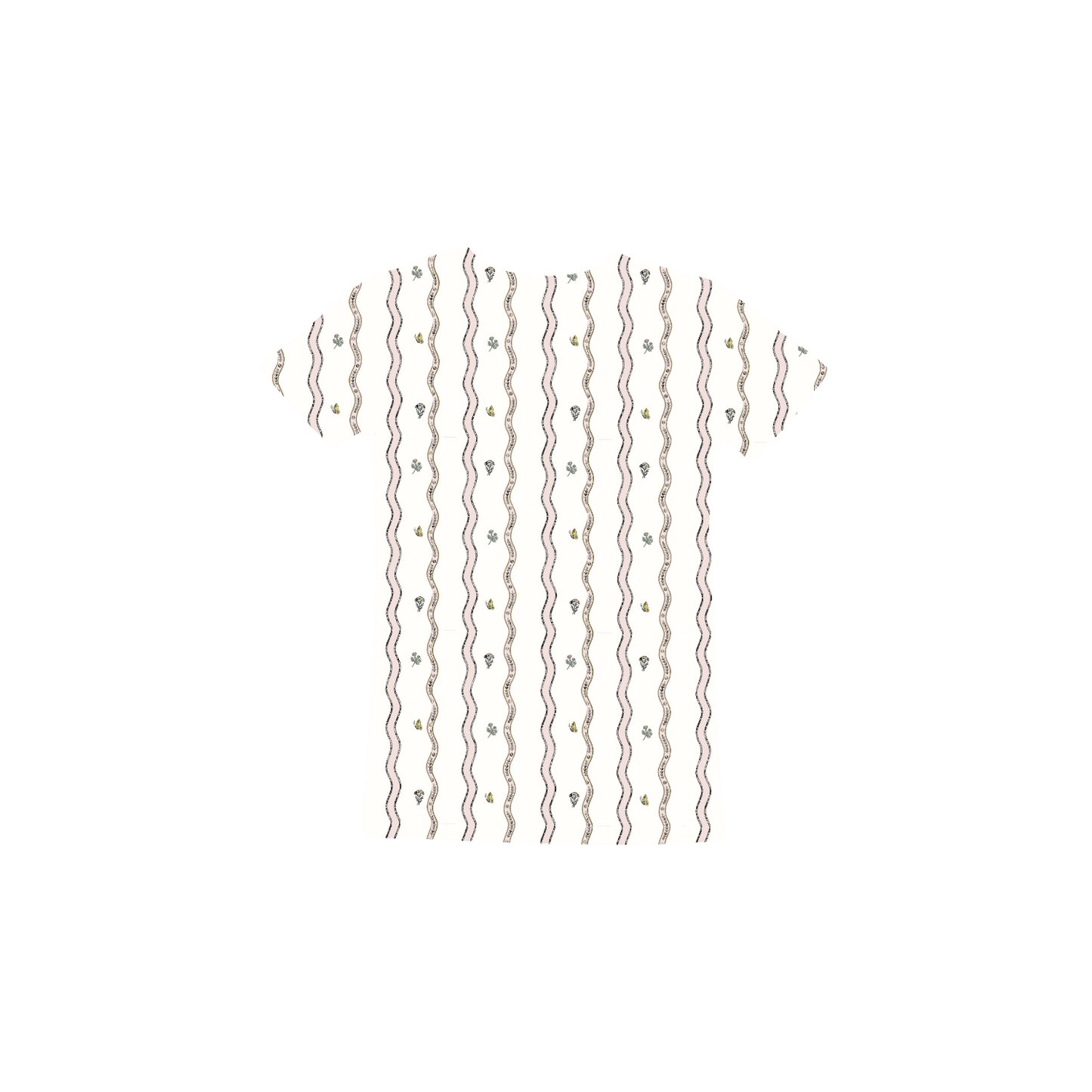 The Printed Short Sleeve Tee - Meri Flora