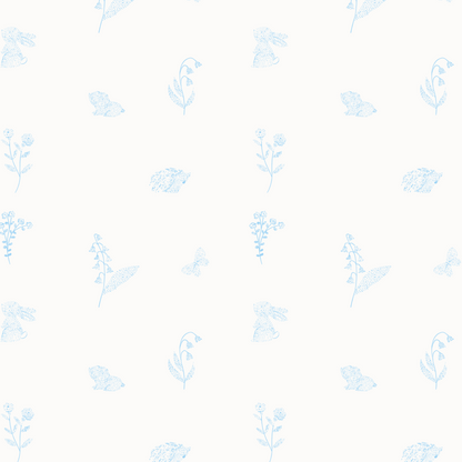 The Printed Bib - Meadow Blue