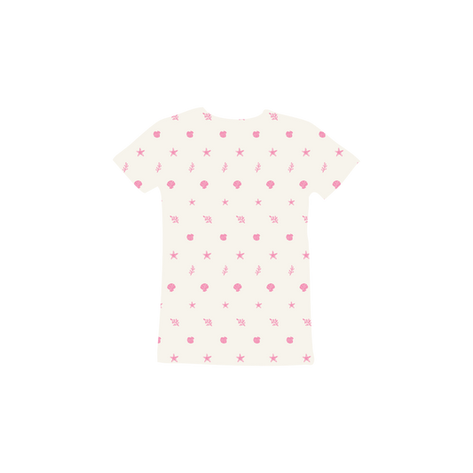 The Printed Short Sleeve Tee - Darya Floral