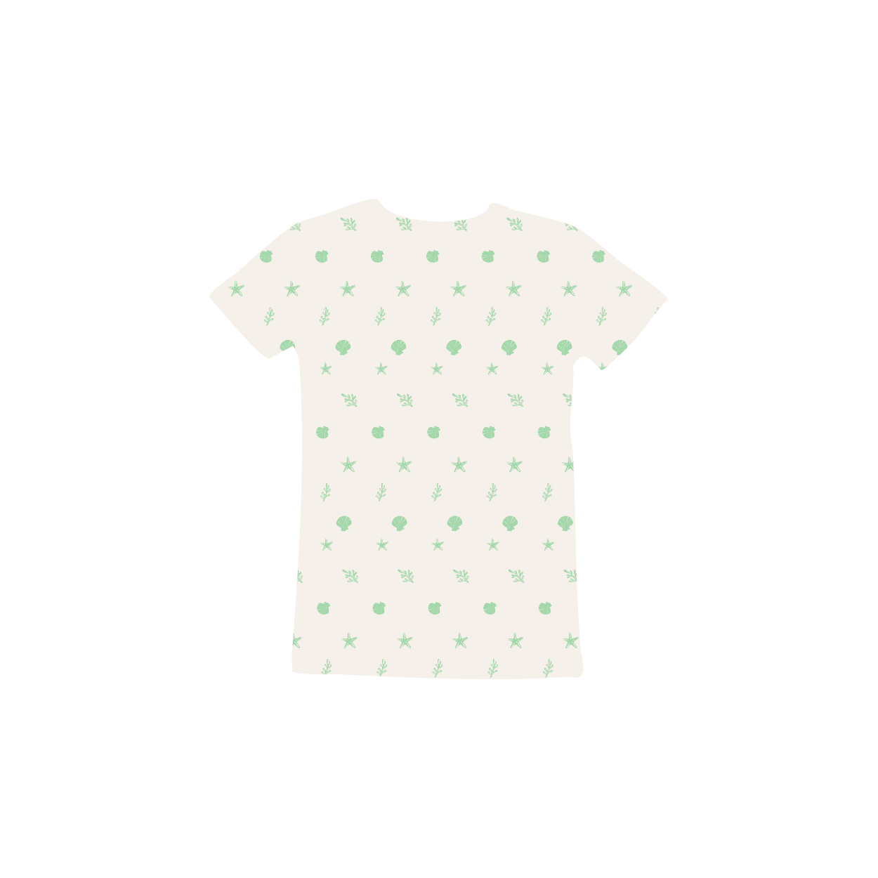 The Printed Short Sleeve Tee - Darya Sea