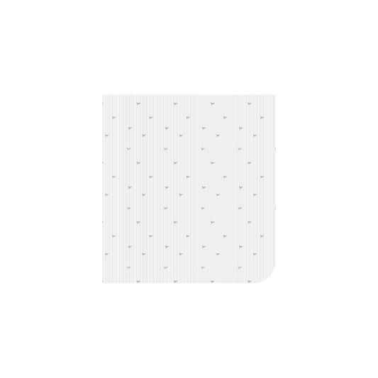The Printed Blanket - Blue Bow