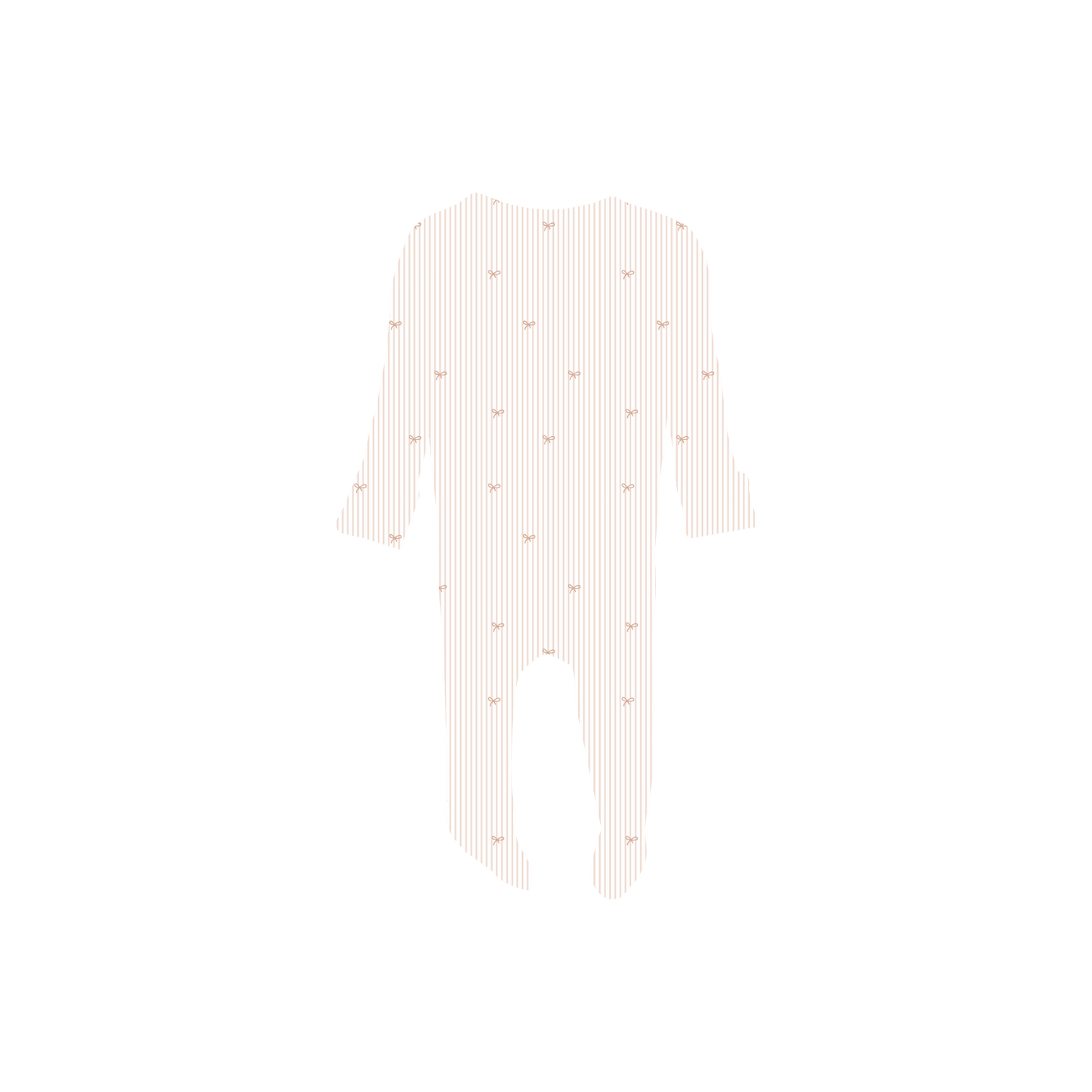 The Printed Romper - Pink Bow