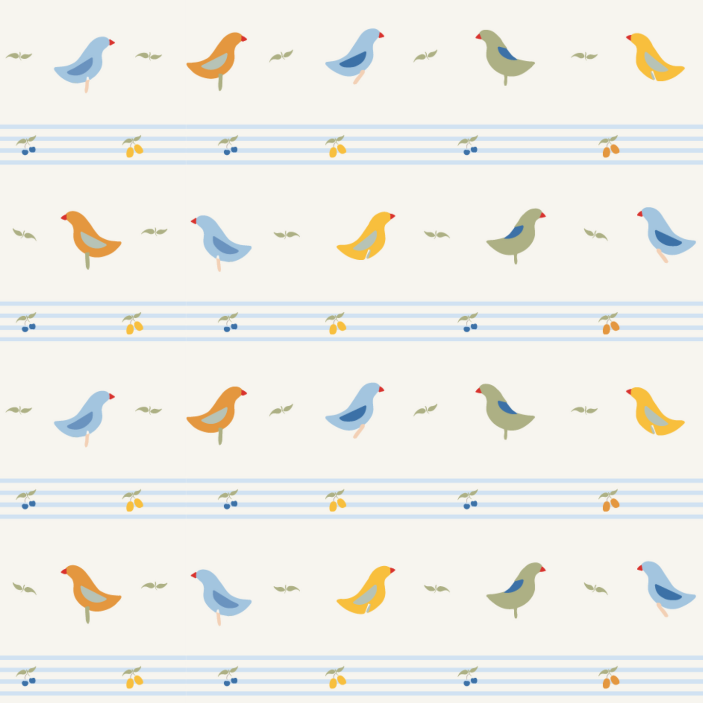 The Printed Short Sleeve Tee - Striped Bird