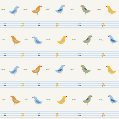 The Printed Short Sleeve Tee - Striped Bird