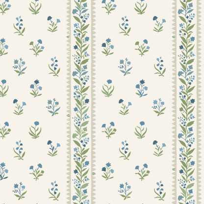 The Printed Blanket - Lux Blue Pointelle